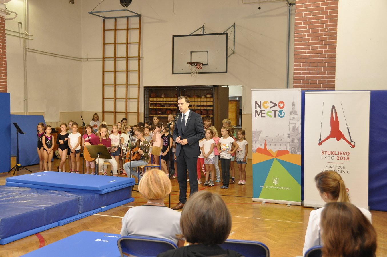 Govor župana Gregorja Macedonija na slavnostni primopredaji nove gimnastične opreme