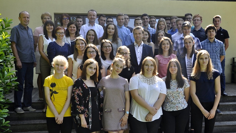 Župan ter zlati maturantje