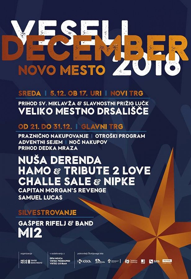 Veseli december - letak novo mesto