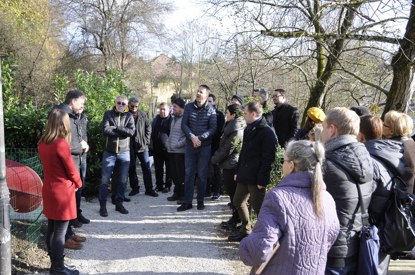 Ogled prenovljenega stopnišča - Breg