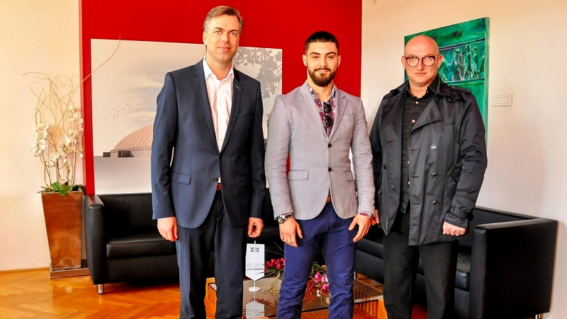 Župan Gregor Macedoni in Sašo Vorkapić