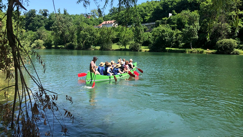 Aktivnosti na reki Krki v Novem mestu-Activities on the river Krka in novo mesto