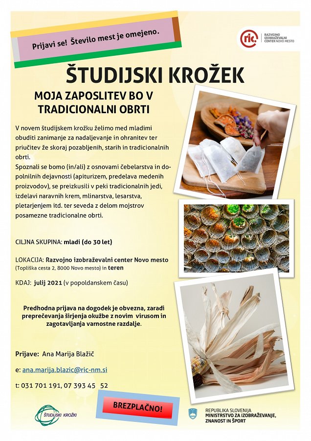 Študijski krožek_tradicionalna obrt_