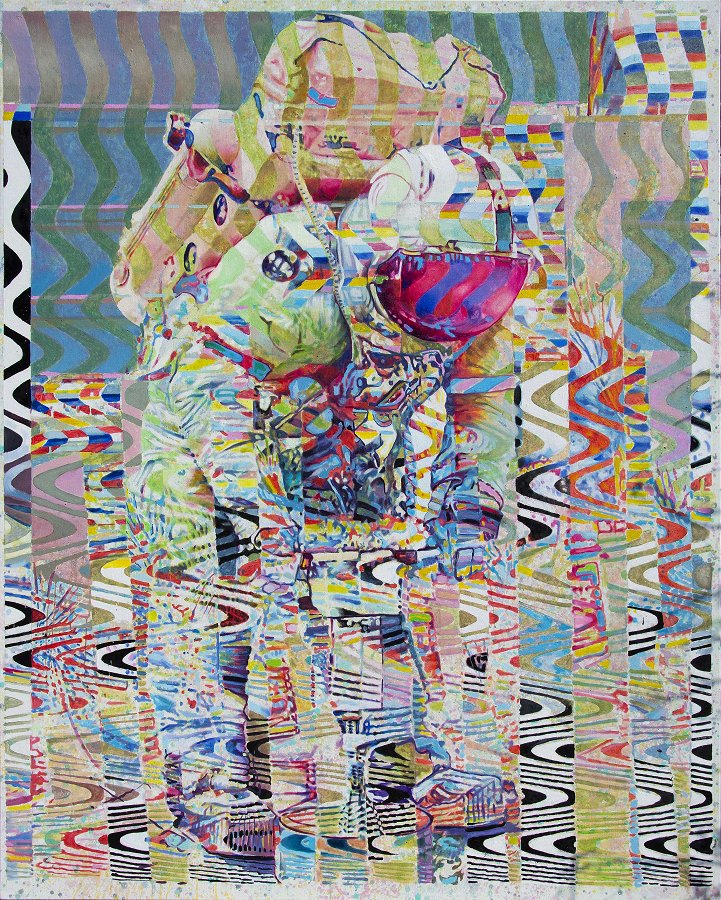 Uroš Weinberger, Cassio Spectral, 2022, olje na platnu, 200 x 160 cm