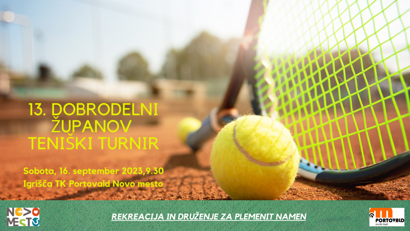 13. dobrodelni županov teniški turnir (Naslovnica za Facebook)