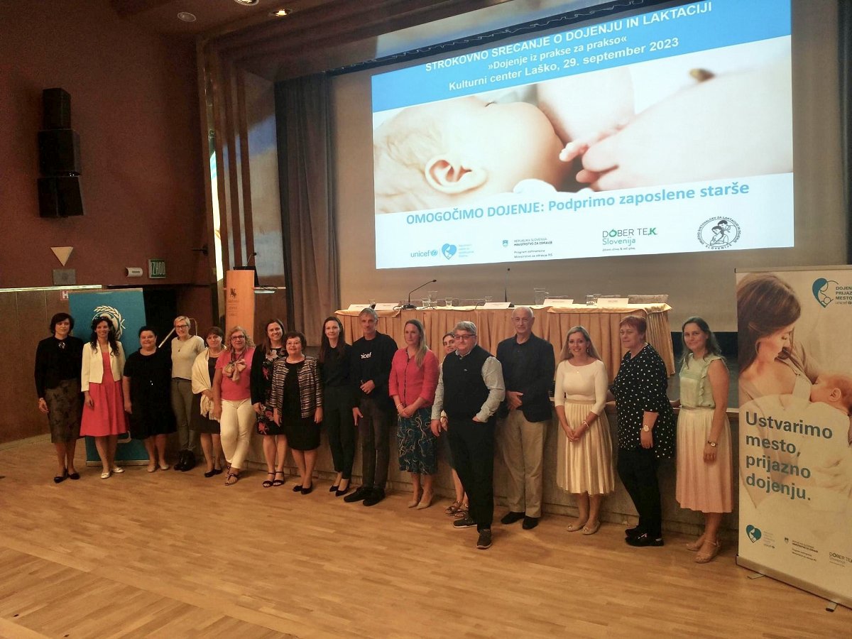 Strokovno srečanje ob tednu dojenja-avtor Unicef Slovenija