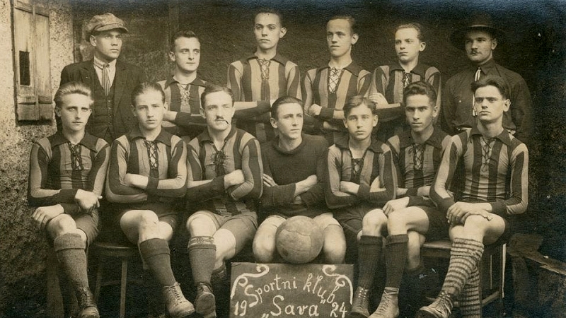 Športni klub Sava v Sevnici 1924 razglednico hrani Knjižnica Mirana Jarca Novo mesto (002)