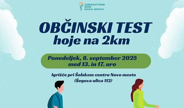 Grafika Občinski test hoje