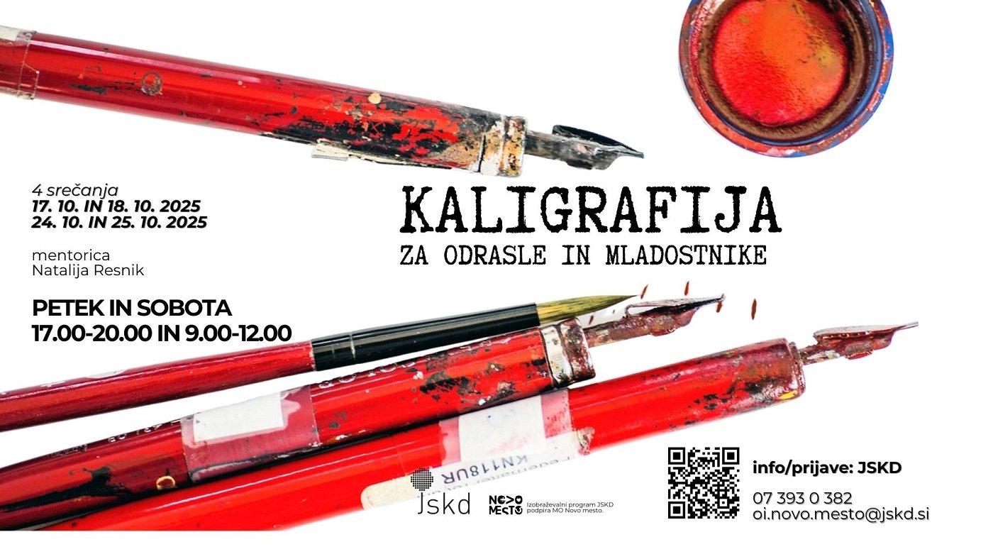 oglas za kaligrafijo