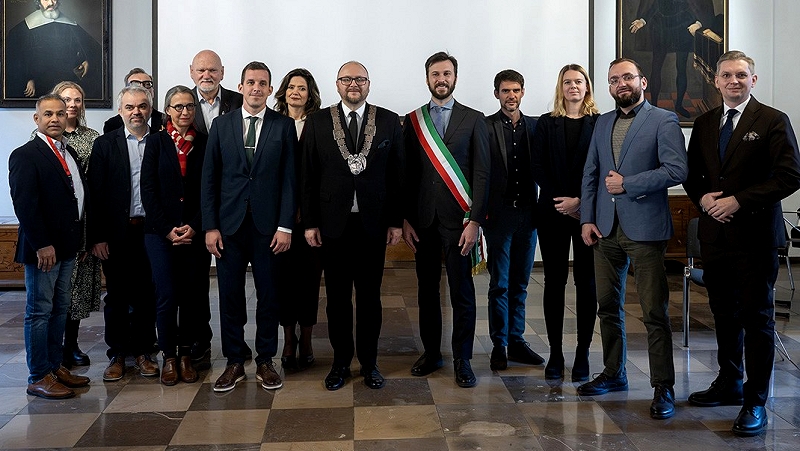 udeleženci dogodka Novomeška delegacija v Torunju o priložnostih za kulturno sodelovanje