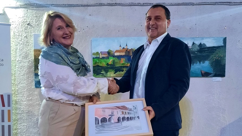  OTVORITEV RAZSTAVE LIKOVNO KULTURNEGA DRUŠTVA MAVRICA  V KNJIŽNICI MIRANA JARACA