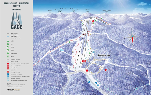 proge na smučišču na Gačah