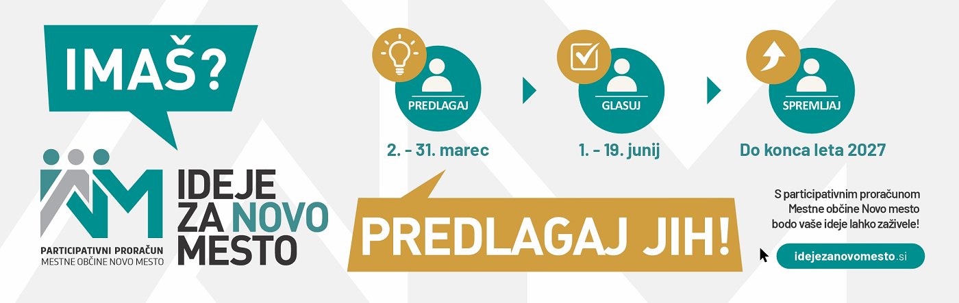  Participativni proračun - predlagajte projekte za Novo mesto in okolico