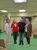 vodja CTD NM, Mojca Šimc; predsednica KORK L. M. Darinka Moretti; Damjan Redek; podpredsednica OZ RKS NM, Marta Gantar