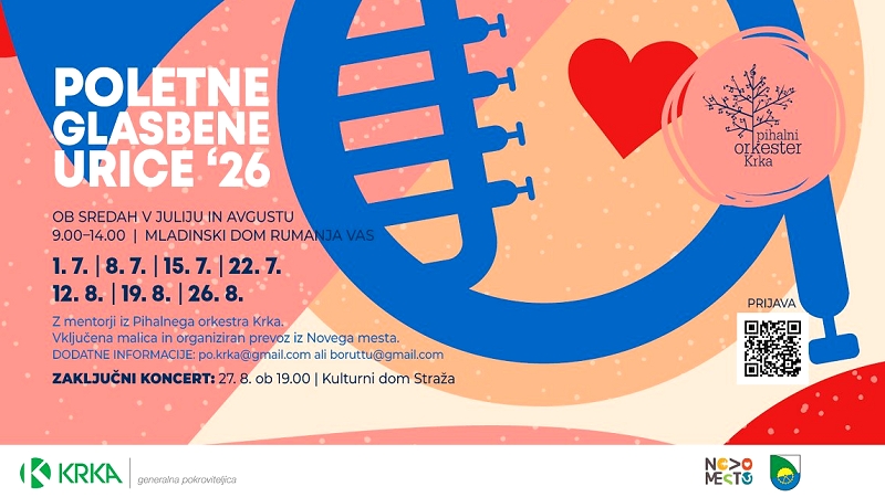 Poletne glasbene urice pihalnega orkestra Krka