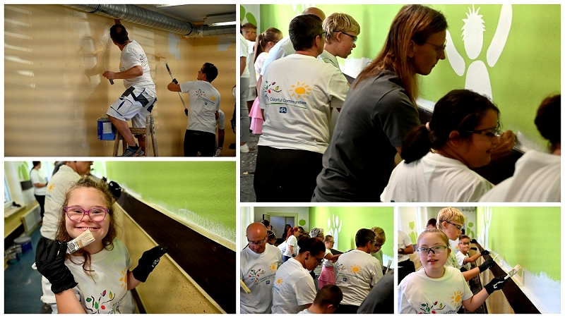 Prostovoljci OŠ Dragotina Ketteja zasijala v novih barvah - zaključek prenove projekta Colorful Communities