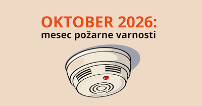 Plakat Oktober - mesec požarne varnosti