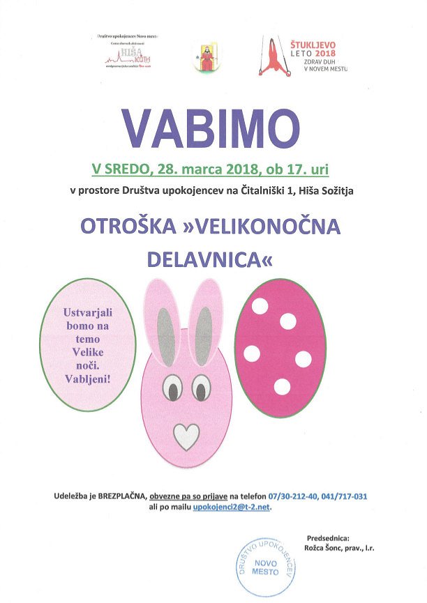 Otroška "velikonočna delavnica"